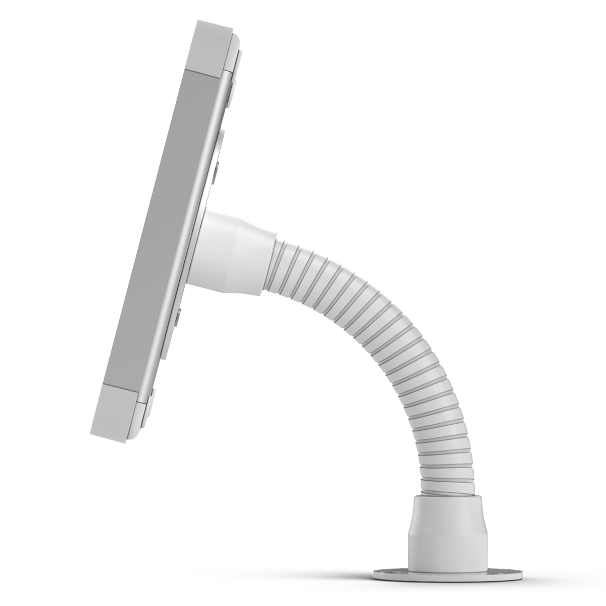 Flex White Side – Secure Tablet Desk Mount with Arm