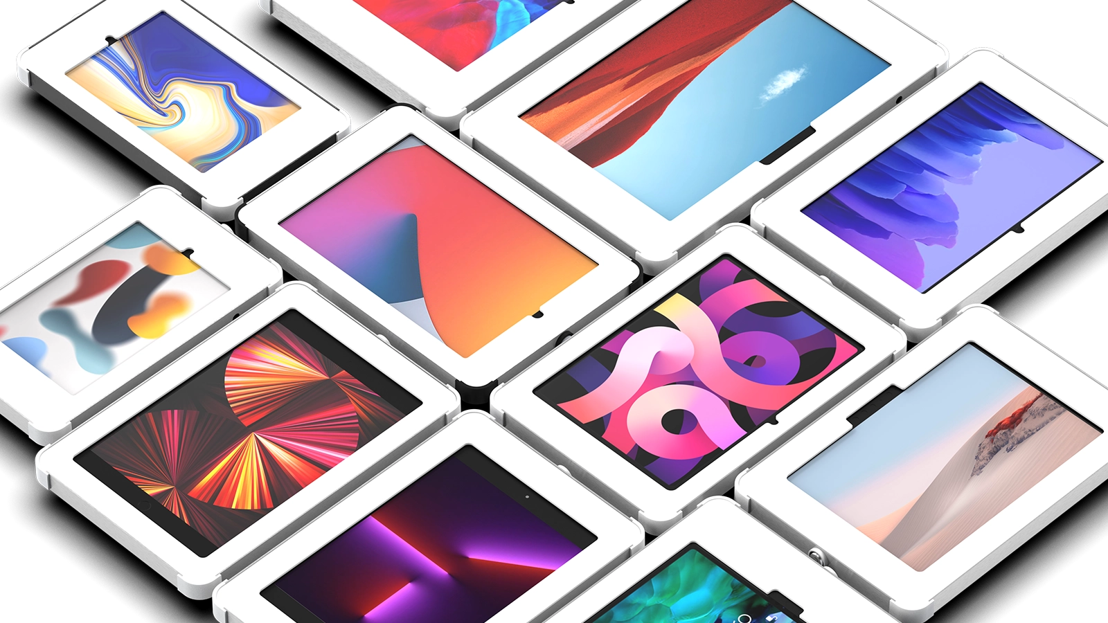 Sprocket X Series Lockable Tablet Holders built for most iPad, Samsung Galaxy and Microsoft Surface Tablets