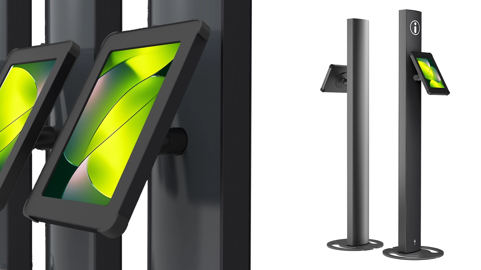 Black Tablet Information Kiosk | T15-Comp - Sprocket