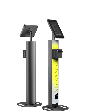 Composite front and rear Sprocket T-Ticket 10 iPad floor stand black