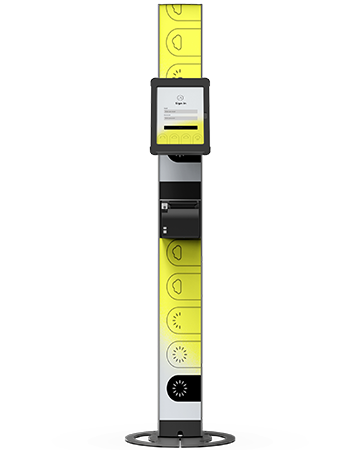 Sprocket T-Ticket 15 iPad floor stand front black