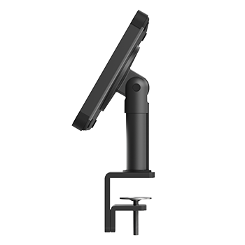 Side view Sprocket Clamp black tablet holder