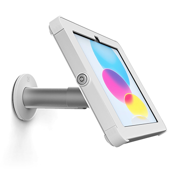 iPad display Sprocket X-Wall iPad wall mount white silver